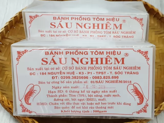 Bánh phồng tôm Sáu Nghiêm