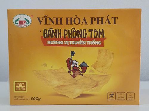 Bánh phồng tôm truyền thống hình vuông
