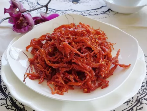 mực khô xào cay