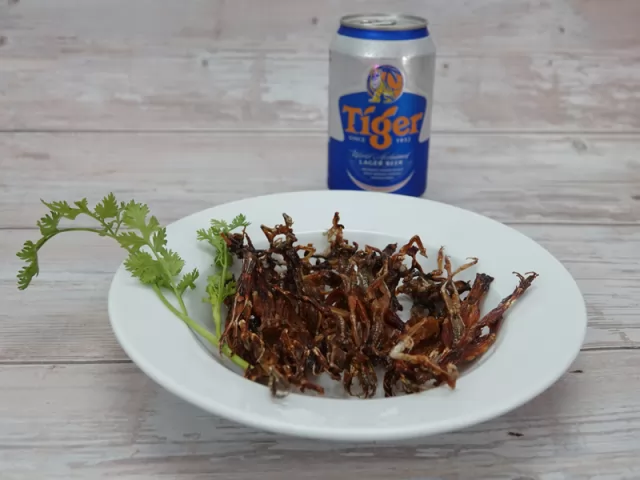 Khô nhái chiên
