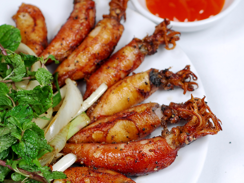 Mực trứng chiên giòn