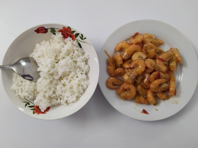 Tôm đất rang mặn ngọt